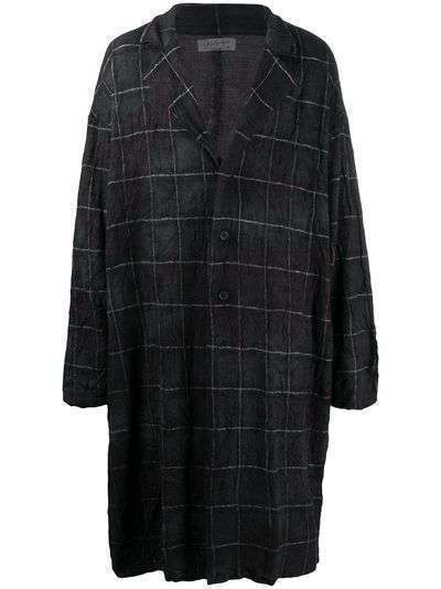 Yohji Yamamoto однобортное пальто оверсайз