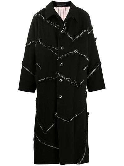 Yohji Yamamoto пальто с фактурной отделкой