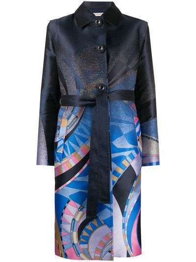 Emilio Pucci пальто с абстрактным принтом