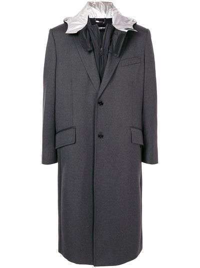 Dolce & Gabbana многослойное пальто миди с капюшоном