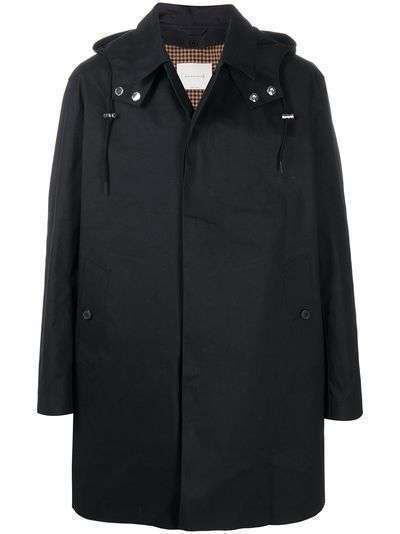 Mackintosh однобортное пальто Dunoon Hood