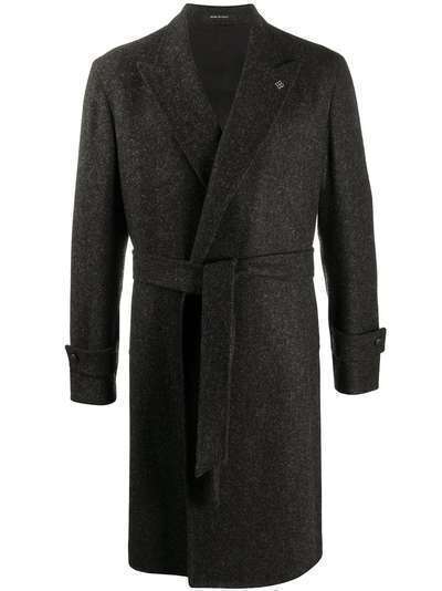 Tagliatore однобортное пальто с поясом