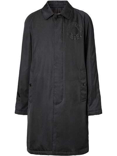 Burberry пальто из ткани ECONYL® с логотипом
