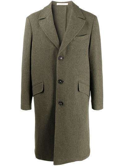 Massimo Alba однобортное пальто с узором в елочку