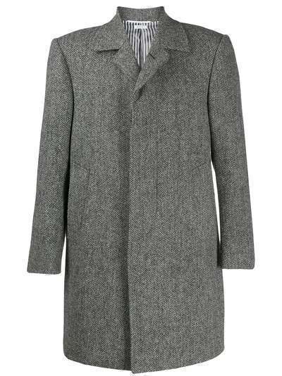 Thom Browne твидовое пальто с потайной застежкой
