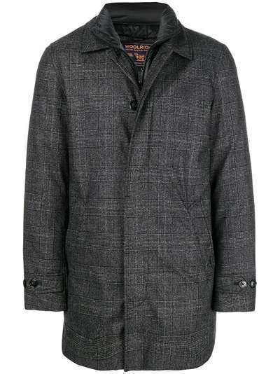 Woolrich padded lining checked coat
