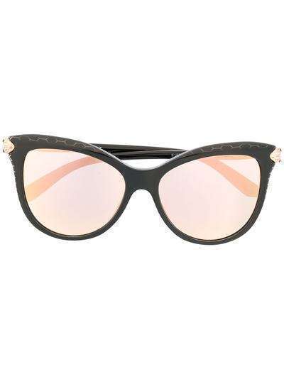 Bvlgari солнцезащитные очки в оправе 'кошачий глаз' с затемненными линзами