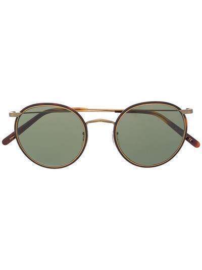 Oliver Peoples солнцезащитные очки Casson в круглой оправе