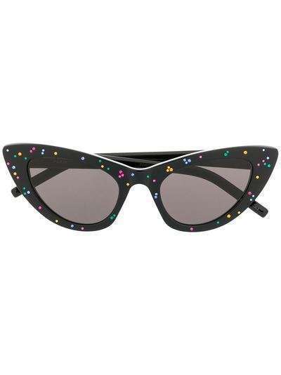 Saint Laurent Eyewear солнцезащитные очки New Wave SL 213 в оправе 'кошачий глаз'