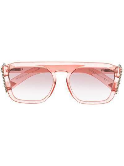 Fendi Eyewear солнцезащитные очки в прозрачной оправе