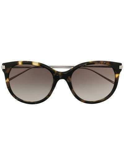 Boucheron Eyewear солнцезащитные очки в оправе 'кошачий глаз' черепаховой расцветки