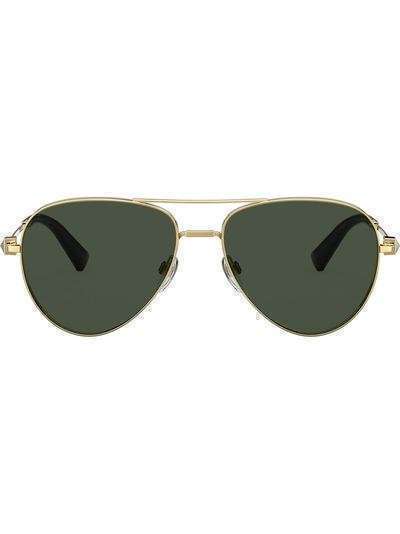 Valentino Eyewear солнцезащитные очки-авиаторы Rockstud