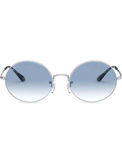 Ray-Ban солнцезащитные очки в круглой оправе с эффектом градиента