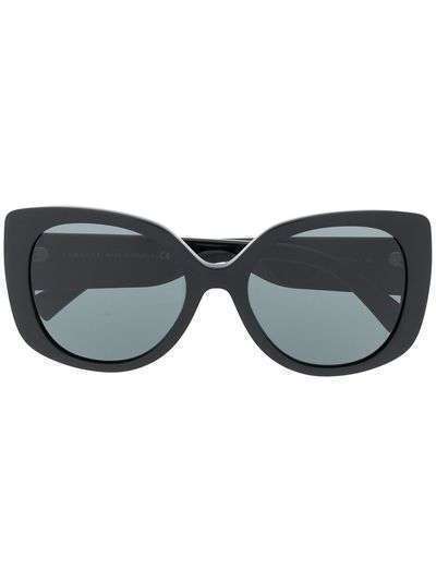 Versace Eyewear затемненные солнцезащитные очки в массивной оправе