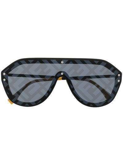 Fendi Eyewear солнцезащитные очки-авиаторы Fabulous с принтом