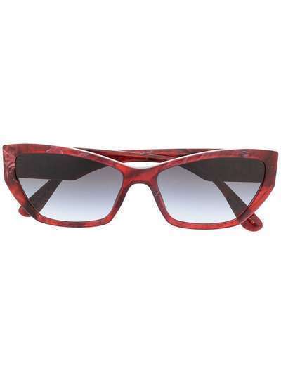 Dolce & Gabbana Eyewear широкие солнцезащитные очки в оправе 'кошачий глаз'