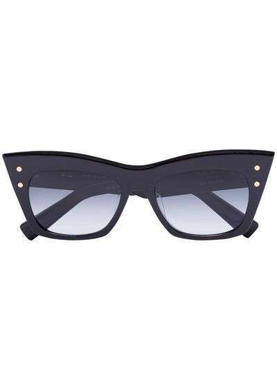 Balmain Eyewear солнцезащитные очки B-II в оправе 'кошачий глаз'
