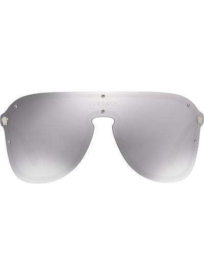 Versace Eyewear солнцезащитные очки '#Frenergy' в форме маски