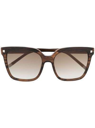 Calvin Klein солнцезащитные очки в квадратной оправе черепаховой расцветки