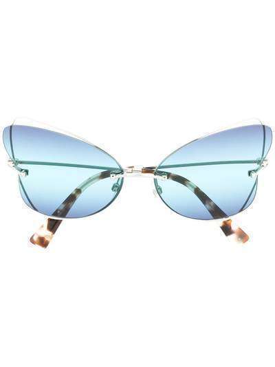 Valentino Eyewear солнцезащитные очки в оправе 'бабочка'