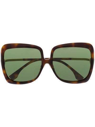 Fendi Eyewear солнцезащитные очки в массивной оправе черепаховой расцветки