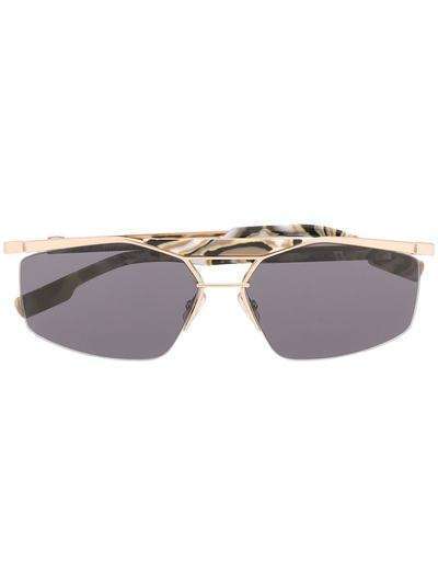 Dior Eyewear солнцезащитные очки Psychodelic в прямоугольной оправе