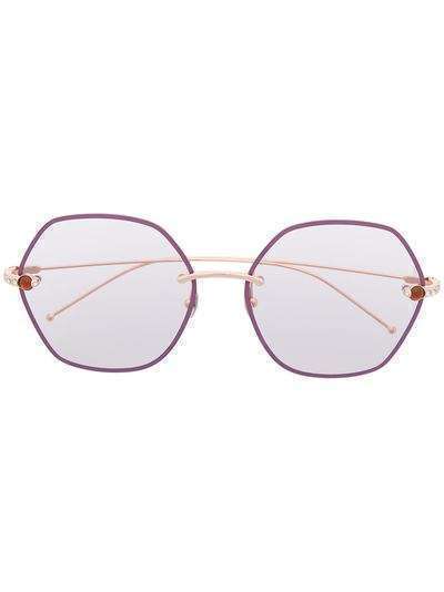 Pomellato Eyewear солнцезащитные очки в круглой оправе