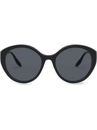 Prada Eyewear солнцезащитные очки в круглой оправе
