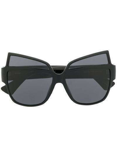 Moschino солнцезащитные очки в массивной оправе 'кошачий глаз'