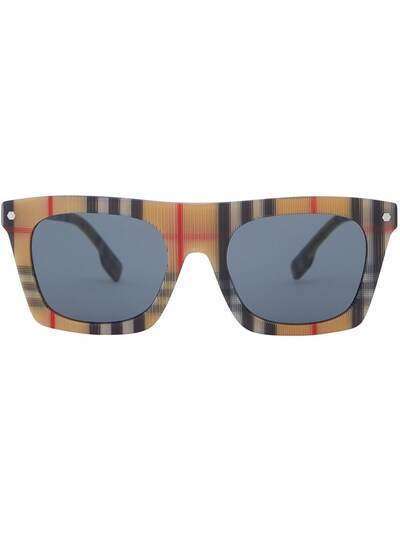Burberry солнцезащитные очки в клетку Vintage Check
