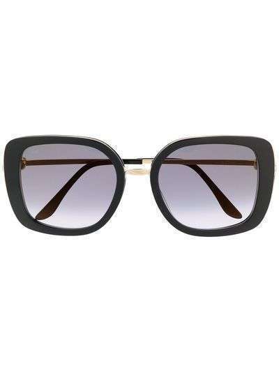 Cartier Eyewear солнцезащитные очки в квадратной оправе