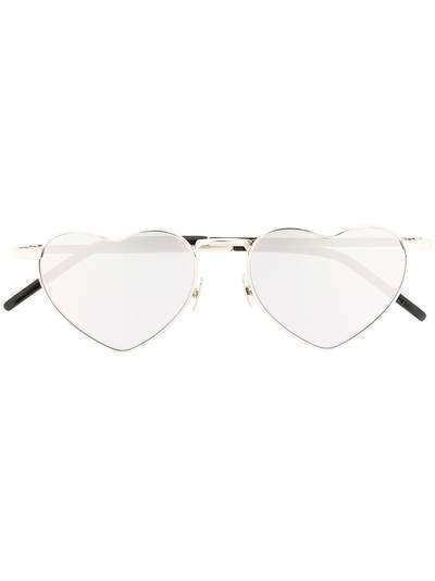 Saint Laurent Eyewear солнцезащитные очки с оправой в форме сердца