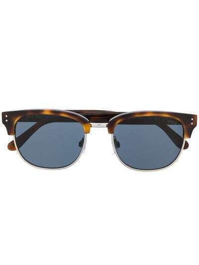 Polo Ralph Lauren солнцезащитные очки в полуободковой оправе
