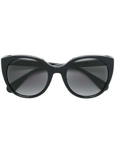 Gucci Eyewear солнцезащитные очки 'кошачий глаз' в стиле оверсайз