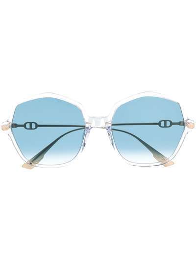 Dior Eyewear солнцезащитные очки Dior Link 2 в шестиугольной оправе