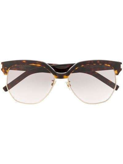 Saint Laurent Eyewear солнцезащитные очки SL 408 в массивной оправе