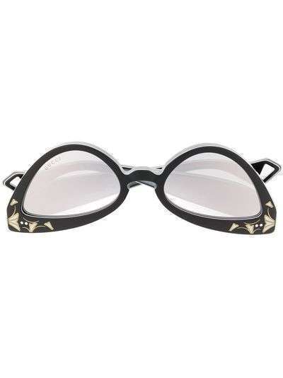 Gucci Eyewear солнцезащитные очки GG0874S в оправе 'кошачий глаз'