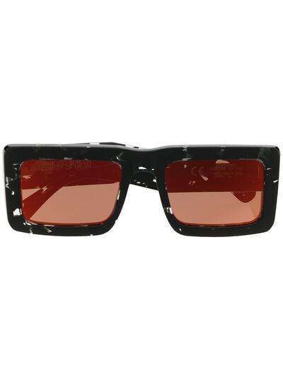 Marcelo Burlon County of Milan солнцезащитные очки в прямоугольной оправе