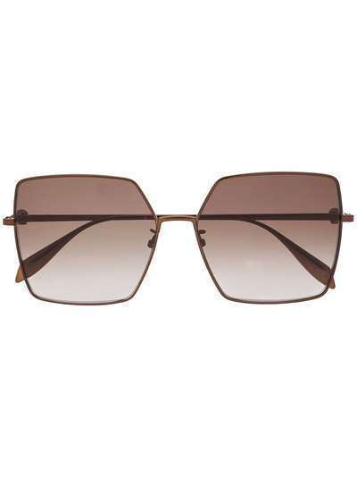 Alexander McQueen массивные солнцезащитные очки с эффектом градиента