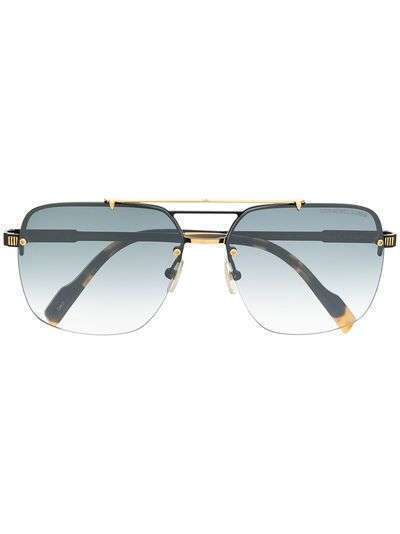 Cutler & Gross солнцезащитные очки-авиаторы с градиентными линзами