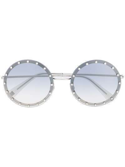 Valentino Eyewear солнцезащитные очки VA2010B в круглой оправе