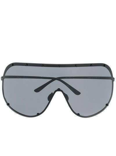 Rick Owens солнцезащитные очки-авиаторы с затемненными линзами