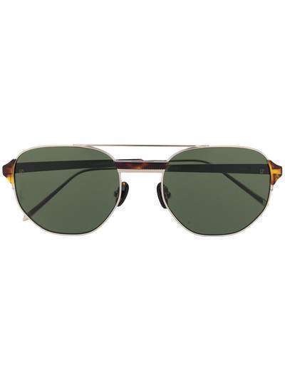 Linda Farrow солнцезащитные очки-авиаторы