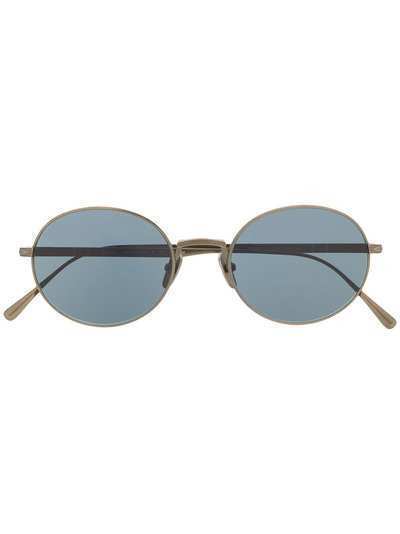 Persol солнцезащитные очки с затемненными круглыми линзами