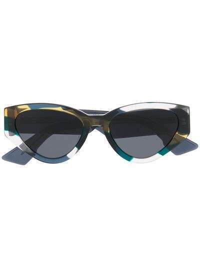 Dior Eyewear массивные солнцезащитные очки в оправе 'кошачий глаз'