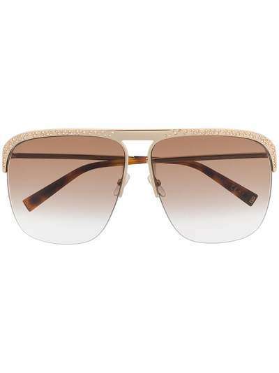 Givenchy Eyewear солнцезащитные очки-авиаторы с кристаллами