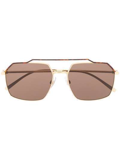 Dolce & Gabbana Eyewear солнцезащитные очки с гранеными дужками