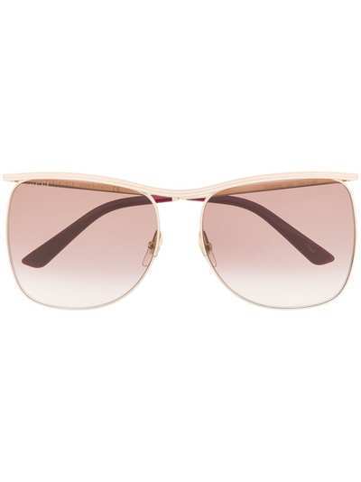 Gucci Eyewear массивные солнцезащитные очки