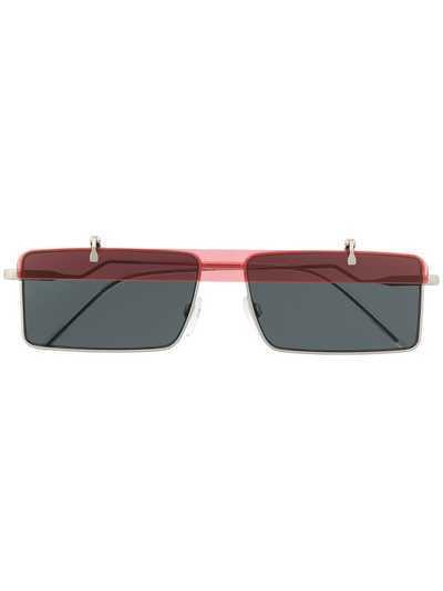 Emporio Armani солнцезащитные очки с откидными линзами