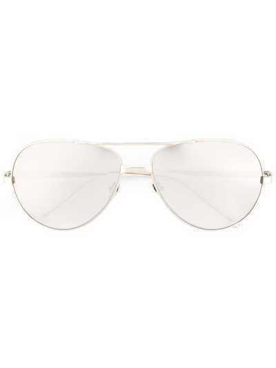 Linda Farrow солнцезащитные очки-авиаторы '128'